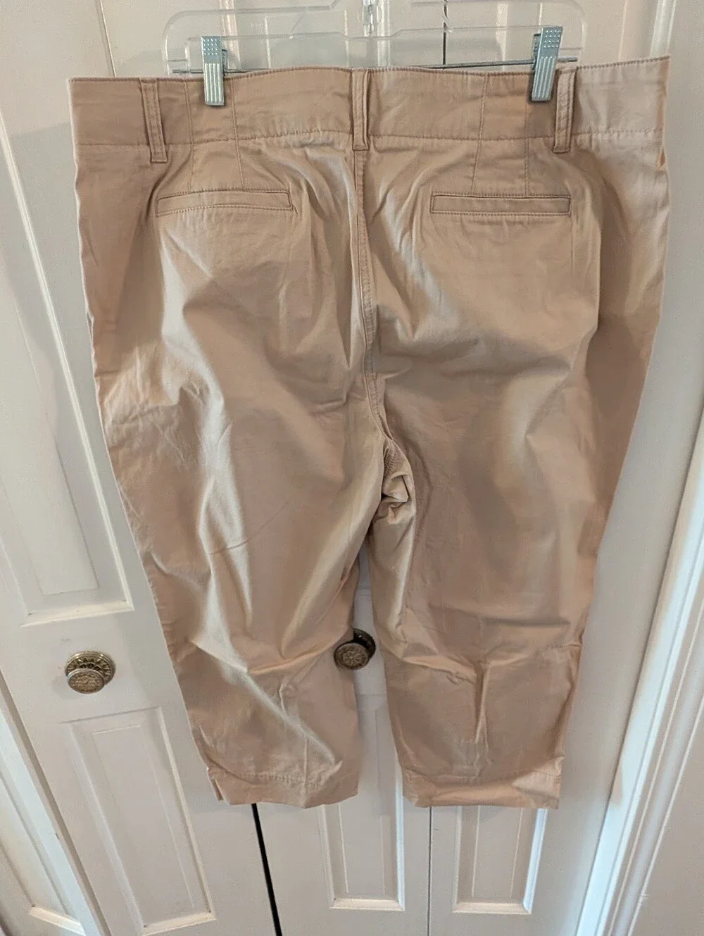 Talbots Women's Light Brown New England Crop Chino Trousers Size 18W